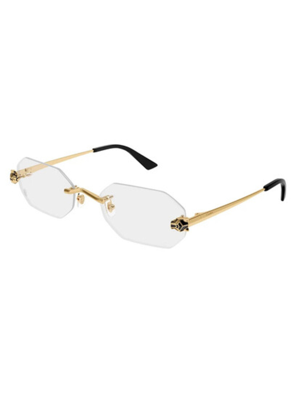 Cartier CT059O 001 Panthere Rimless Gold Eyeglasses Frames